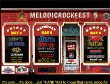 Tablet Screenshot of melodicrockfest.com